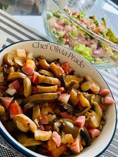 Una foto de Ensalada de champiñón