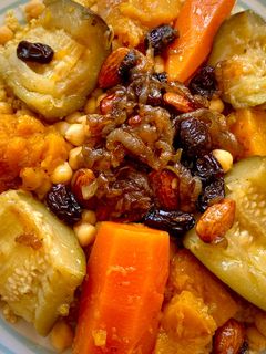 Una foto de Cous cous vegetal