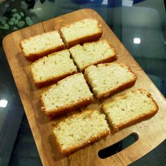 A picture of Eggless Vanilla Tea Cake.
