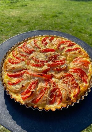 Une photo de Tarte tomate/chèvre 🍅