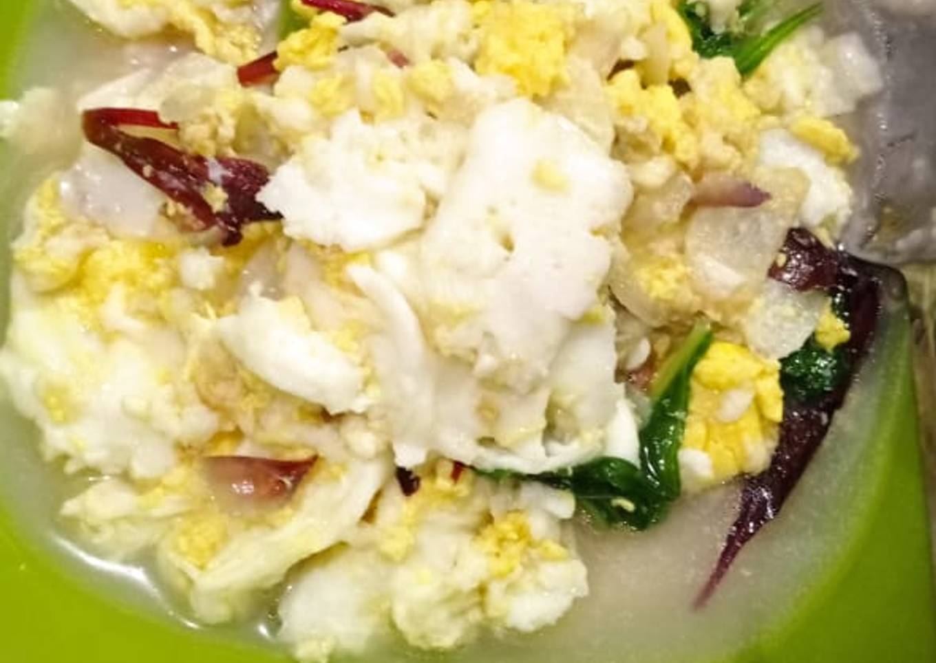 Sup telur sayur