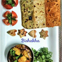 A picture of Tricolour Paratha.