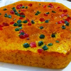 Semolina mango cake A picture of Semolina mango cake.