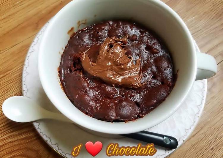 Easiest Way to Prepare Super Quick Homemade Eggless Nutella Mug Cake | So Appetizing Food Recipe From My Kitchen
