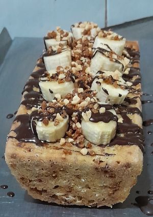 Una foto de Budín de bananas