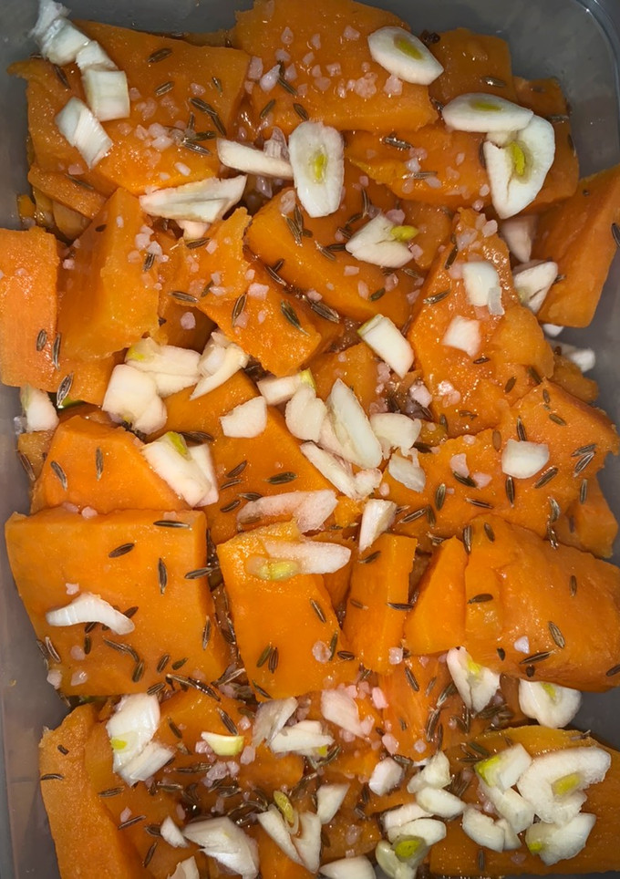 Una foto de Batata o boniato aliñados a la gaditana