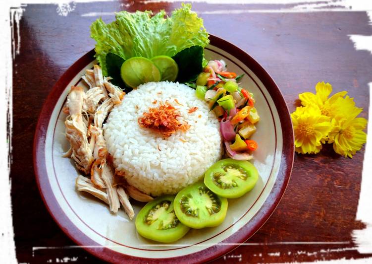 Resep Nasi Ayam Suwir dan Sambal Matah, Enak Banget