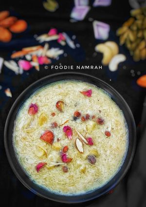 A picture of Shahi sheer khurma.