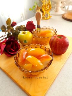 عکسی از دستور کمپوت سیب