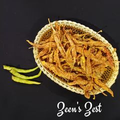 Choti Dahi Mirchiyan or Curd Chillies A picture of Choti Dahi Mirchiyan or Curd Chillies.