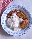 Nasi Tum Ayam Bakar Sambal Matah