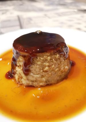 Una foto de Flan de huevo casero