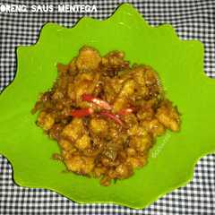 A picture of Ayam Goreng Saus Mentega.