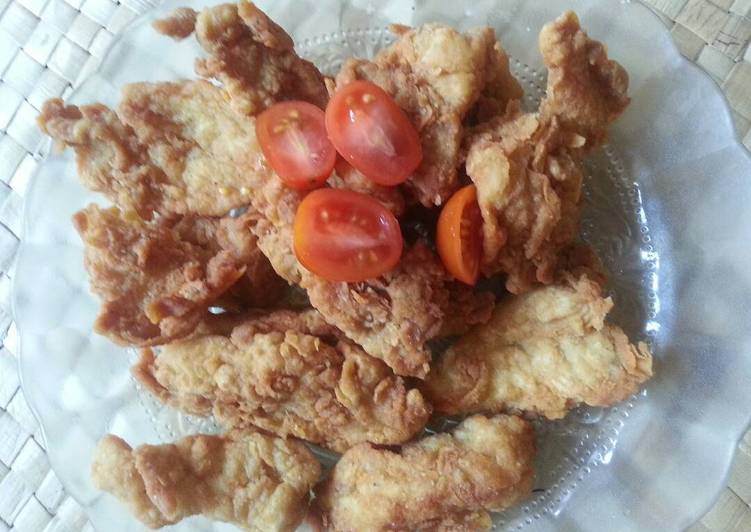 Langkah Mudah untuk Membuat Ayam Goreng Tepung Spesial (Special Crispy Fried Chicken), Lezat Sekali