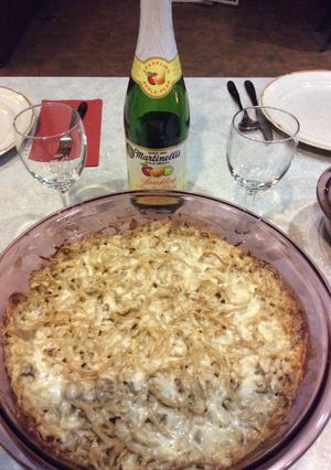 A picture of Turkey Tetrazzini.