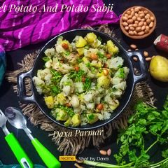 Falhari Sweet Potato And Potato Sabji A picture of Falhari Sweet Potato And Potato Sabji.