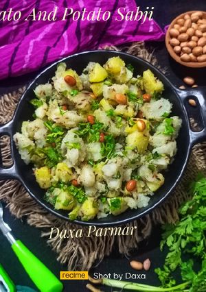 A picture of Falhari Sweet Potato And Potato Sabji.
