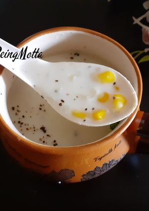 A picture of Creamy Sweet Corn Soup.
