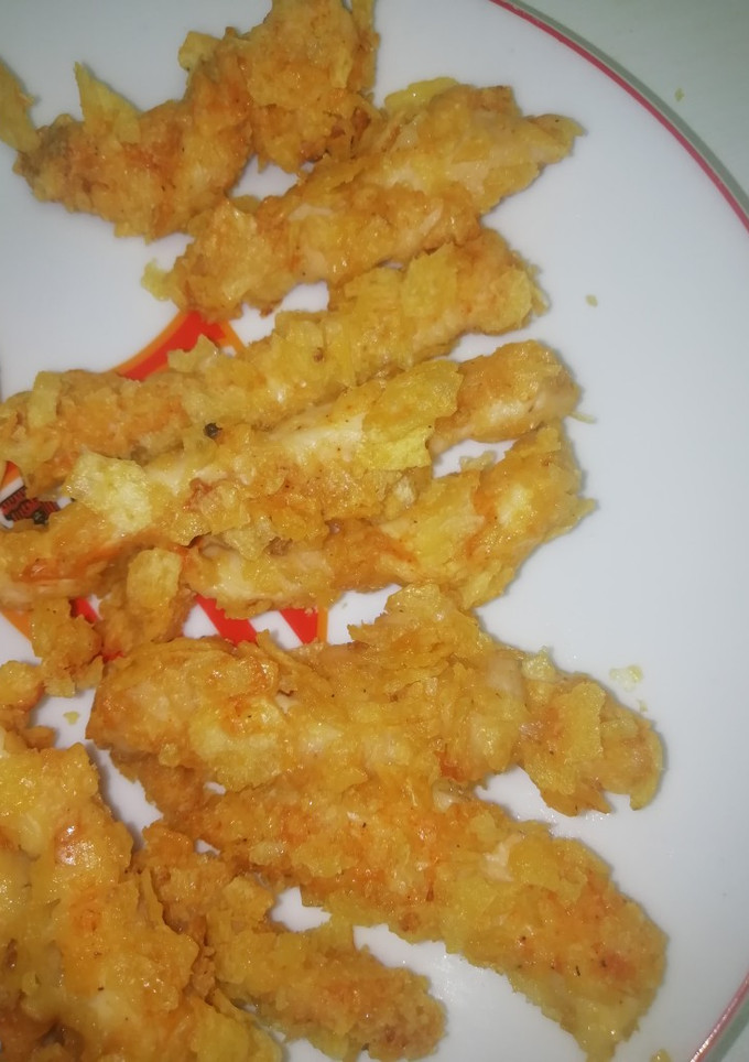 Una foto de Tiras de pollo crujientes