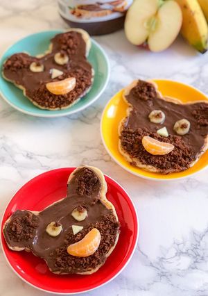 O poză a rețetei Teddy bear pancakes 🐻.