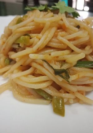 A picture of Chicken Spaghetti 🍝.