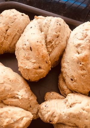 Una foto de Pan de cereales vegano 🌱
