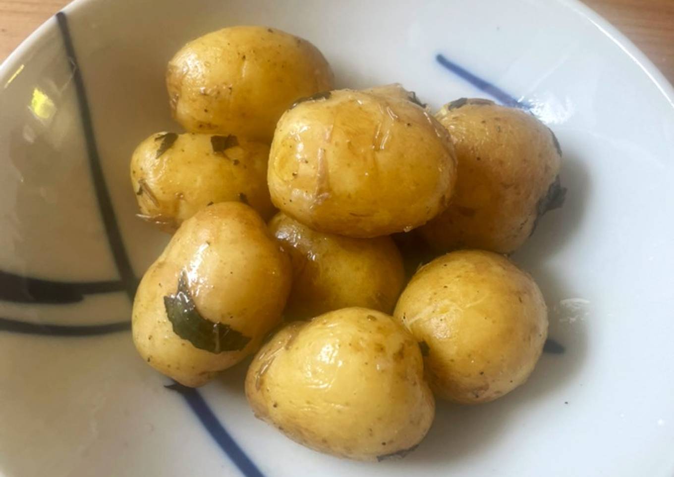 Baby Potatoes With Garden Mint 🌿