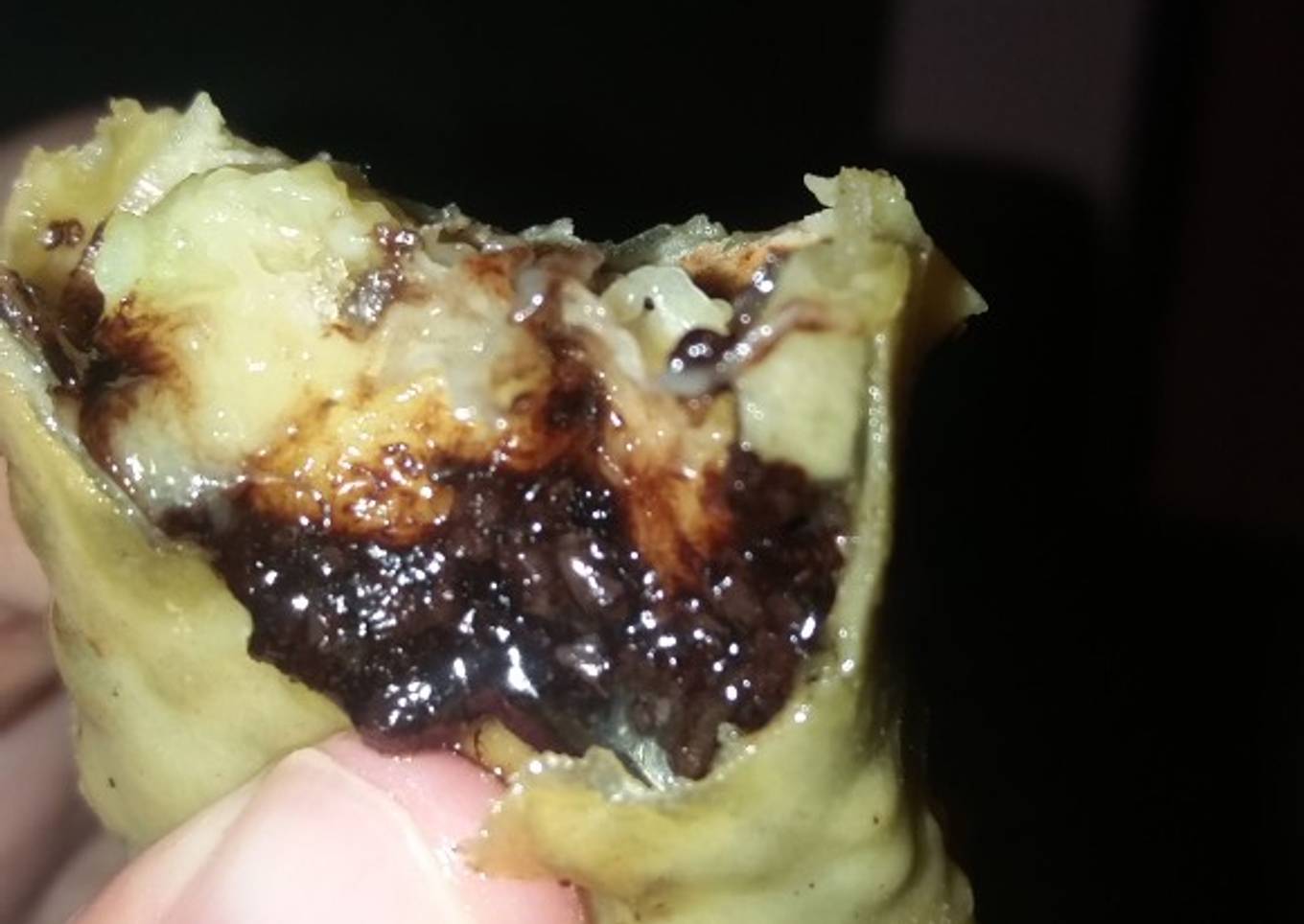Pisang coklat kulit pangsit
