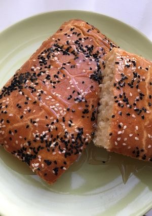 صورة لوصفة رزنة (بنت الصحن بالعجينة السائلة)