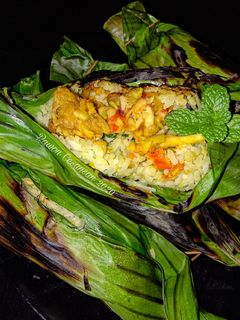 Foto resep Nasi Bakar Sambal Mangga