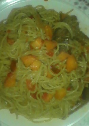 A picture of Carrot spaghetti jollof reciepe1.
