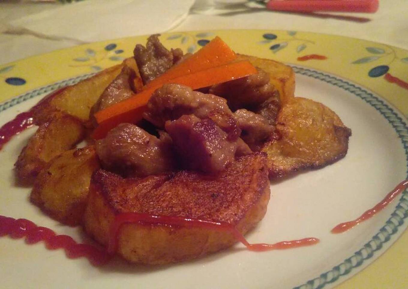 Carne picada con patatas 