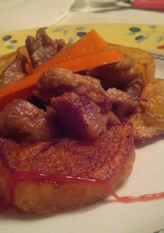 Una foto de Carne picada con patatas 