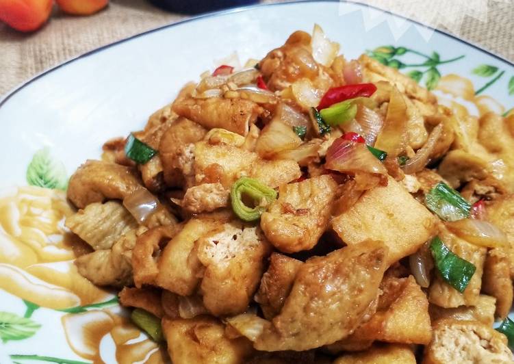 Tumisan Tahu Otak-Otak