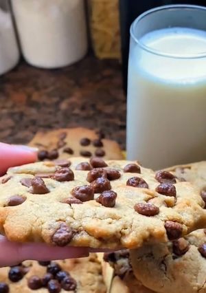 Una foto de Galletas con Chispas de Chocolate en Freidora de Aire 🍪