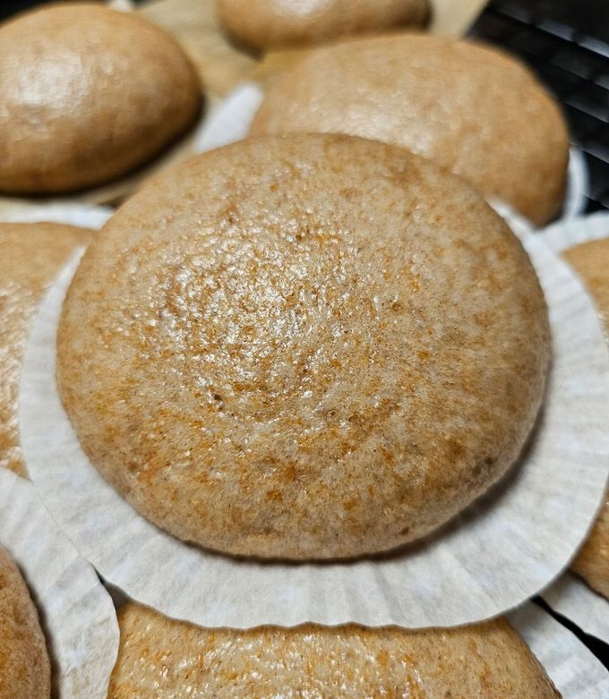 Hình của món Bánh Bao Bột Nguyên Cám.