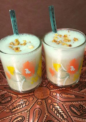 عکسی از دستور معجون موز بستنی