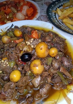 صورة لوصفة الذ كبد وقوانص وبيض الفراخ البلدي