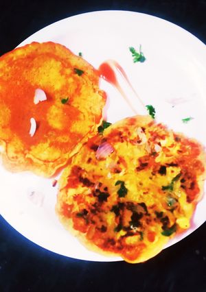 A picture of Schezwan Besan Uttapam.