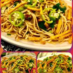 A picture of Spaghetti masala (khaosay ki Akni)💟.