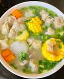 Canh củ quả há cảo