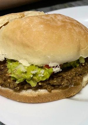 Una foto de Hamburguesas de Lenteja fit - vegetarianas 🍔
