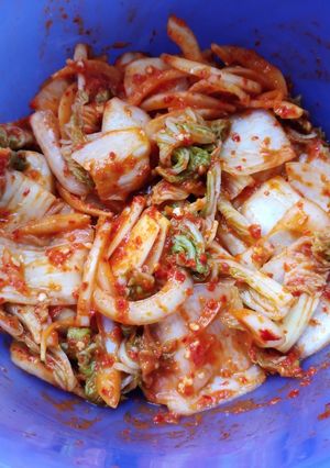 Foto resep Kimchi tanpa bubuk cabai tanpa kecap ikan