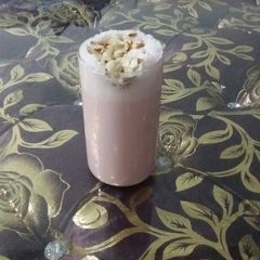 A picture of Badam rose milk.