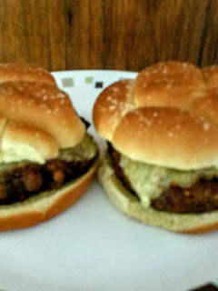 A picture of Delicious Turkey Mushroom Swiss Burger Patties.