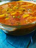 Potato and Fresh greenpeas Curry