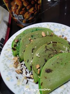 Foto resep Martabak Lipat isian keju cokelat almond