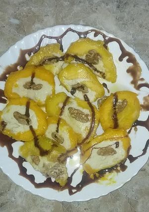 मैँगो वालनट आइसक्रीम(mango walnet icecream recipe in hindi) रेसिपी मुख्य फोटो