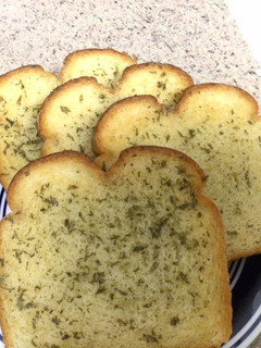 A picture of Buttered bread.