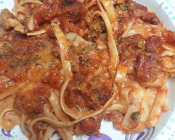 Latest Recipe Baked Cheesy Fettuccine Savory Delicious